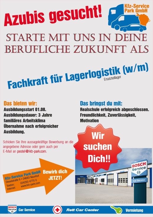 Azubi Lagerlogistik gesucht
